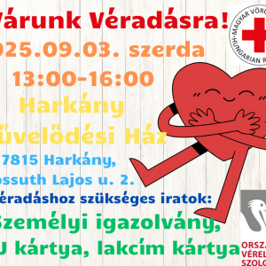 Véradás a művelődési házban!